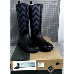 NWT MUCK Boots Women's Hale Print 10 US 42 EU Multi Season Fuzzy Herringbone New